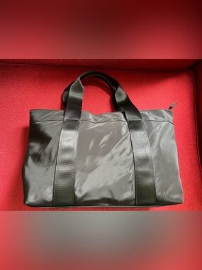 Asos Design Black Travel Tote Metal Zipper